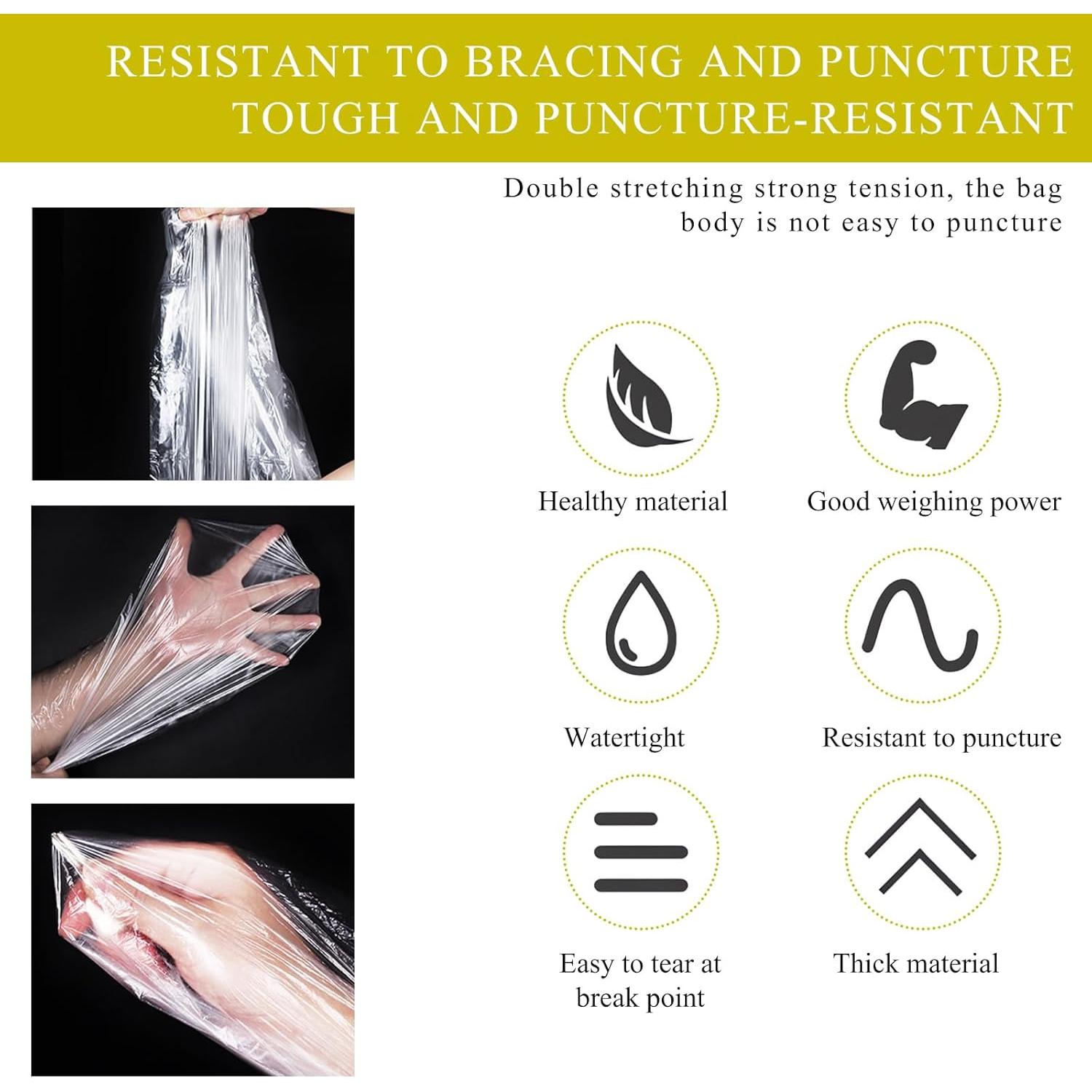 Forros de Basura Transparentes Yourkar 60 Contadores A Prueba de Agua
