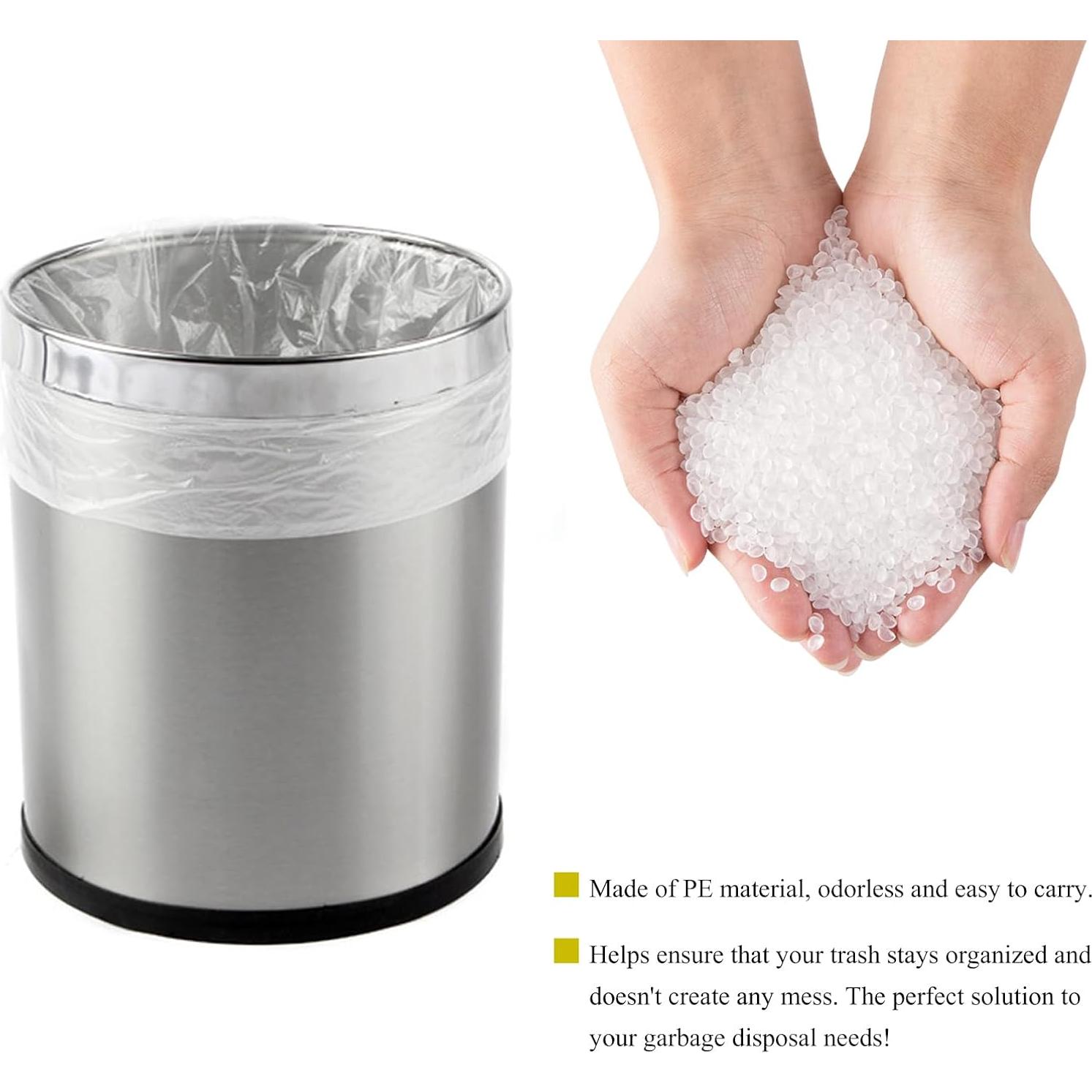 Forros de Basura Transparentes Yourkar 60 Contadores A Prueba de Agua