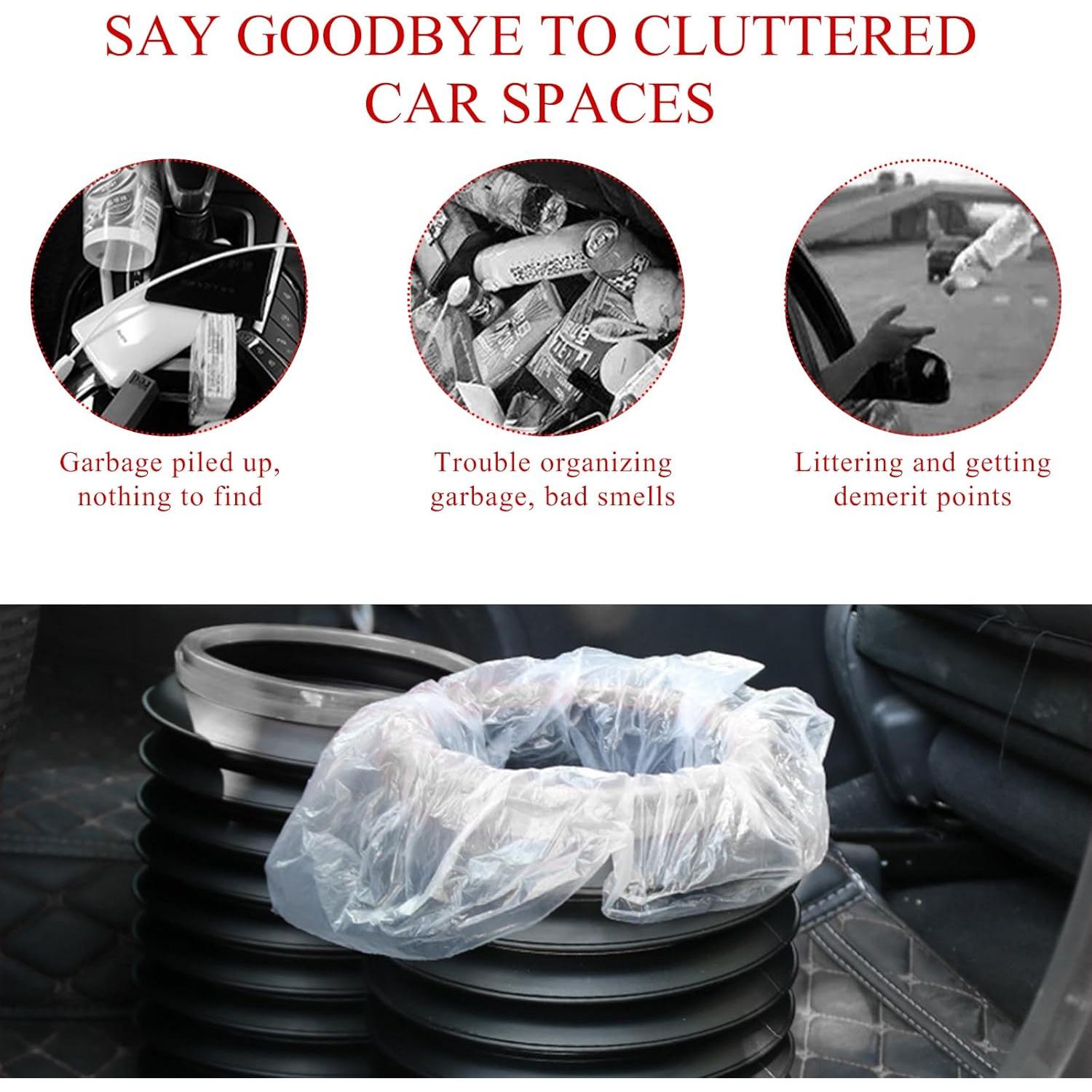 Forros de Basura Transparentes Yourkar 60 Contadores A Prueba de Agua