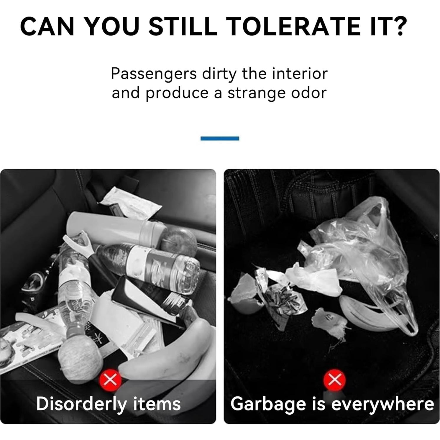 Basurero de Auto Couslcd Plegable 7L Impermeable Negro