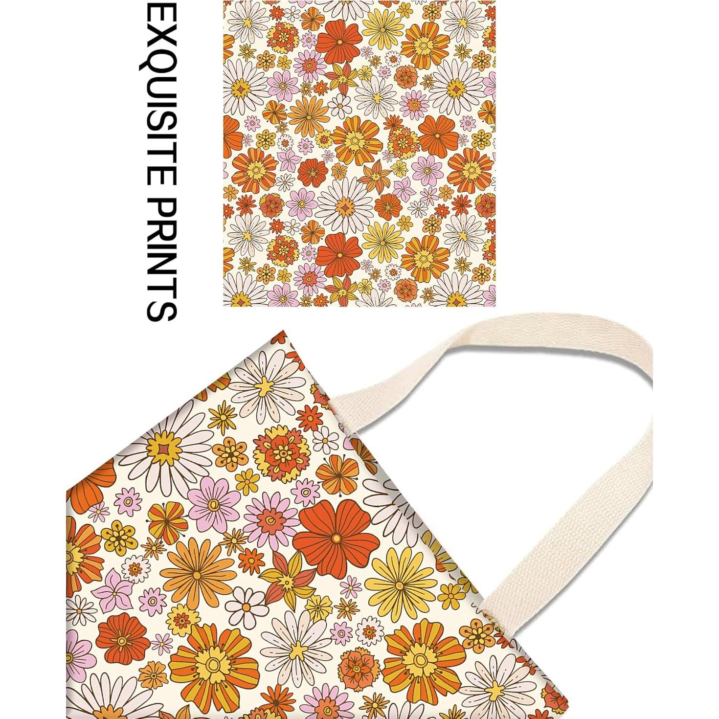 Basurero de Auto ANKVRP Colgante Ecológico Flor Boho Colorida