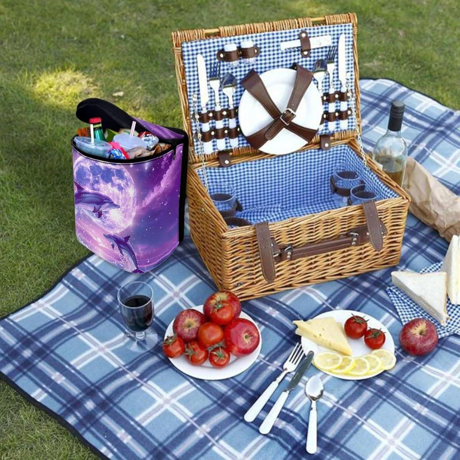 Cubo de Basura para Coche Talayituse 17x22x12cm Luna de Delfín