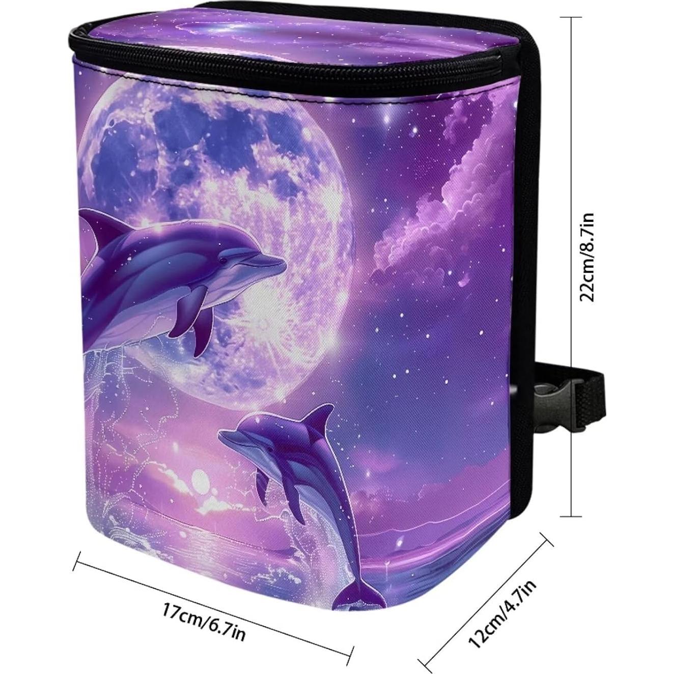 Cubo de Basura para Coche Talayituse 17x22x12cm Luna de Delfín