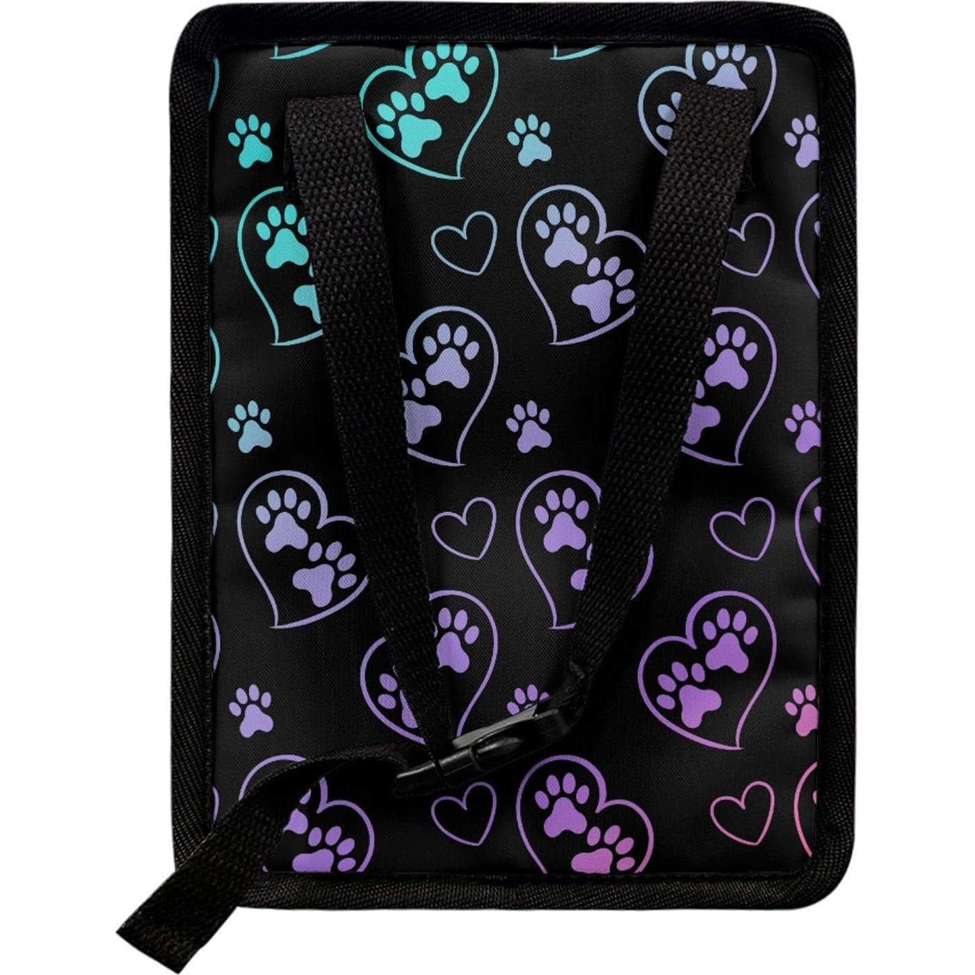 Basurero de Coche Yewattles Corazón de Huella Colorido 27 cm