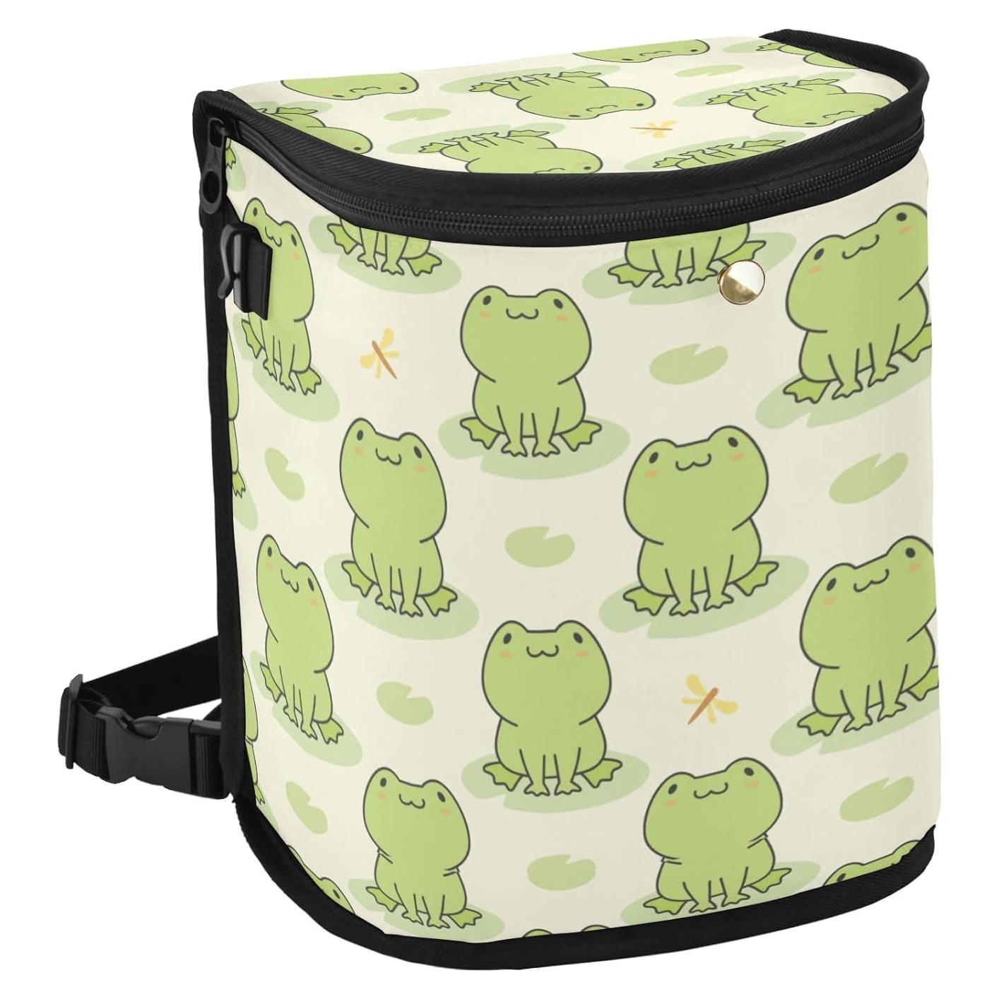 Basurero de Auto MNSRUU con Tapa y Correa Ajustable 23x18x28 cm