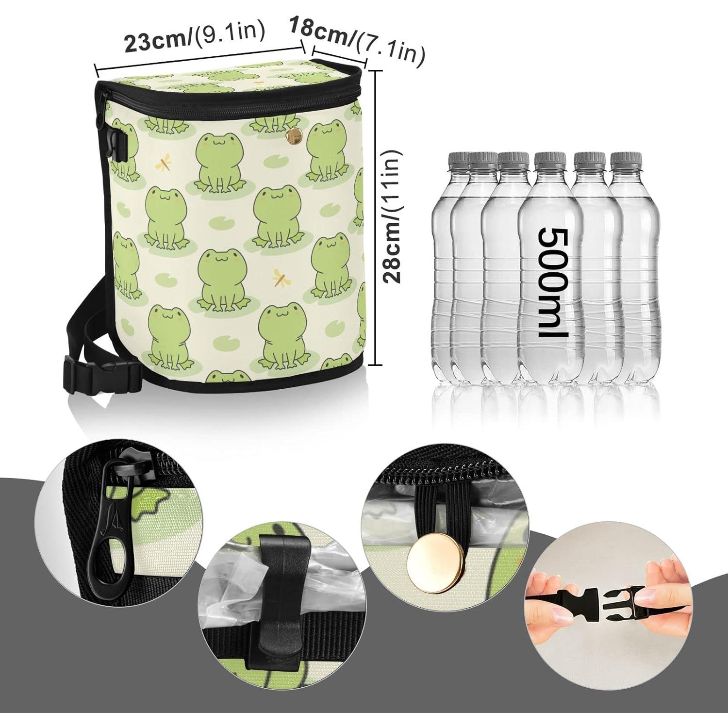 Basurero de Auto MNSRUU con Tapa y Correa Ajustable 23x18x28 cm