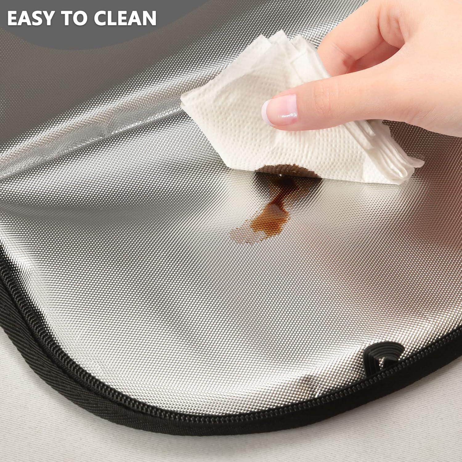 Basurero de Auto MNSRUU con Tapa y Correa Ajustable 23x18x28 cm