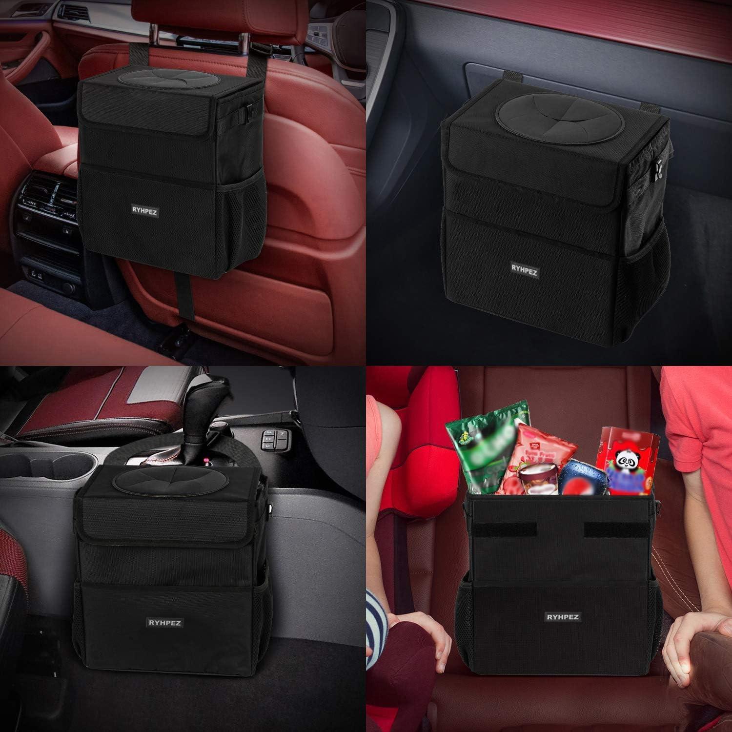 Basurero de Coche Ryhpez 12L Impermeable con Tapa - Organizador