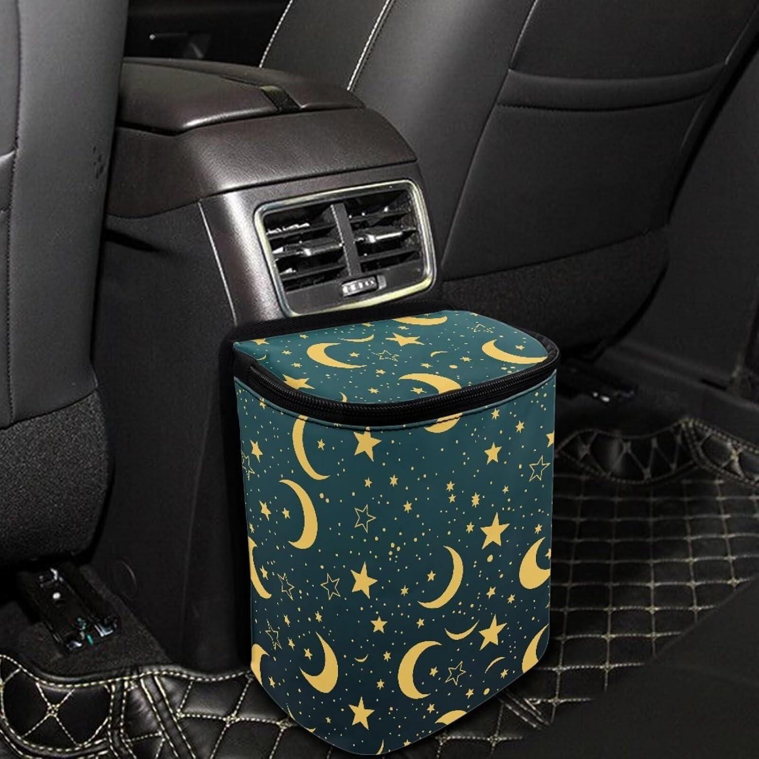 Basurero de Auto Plegable Annejudy Estampado Luna y Estrellas