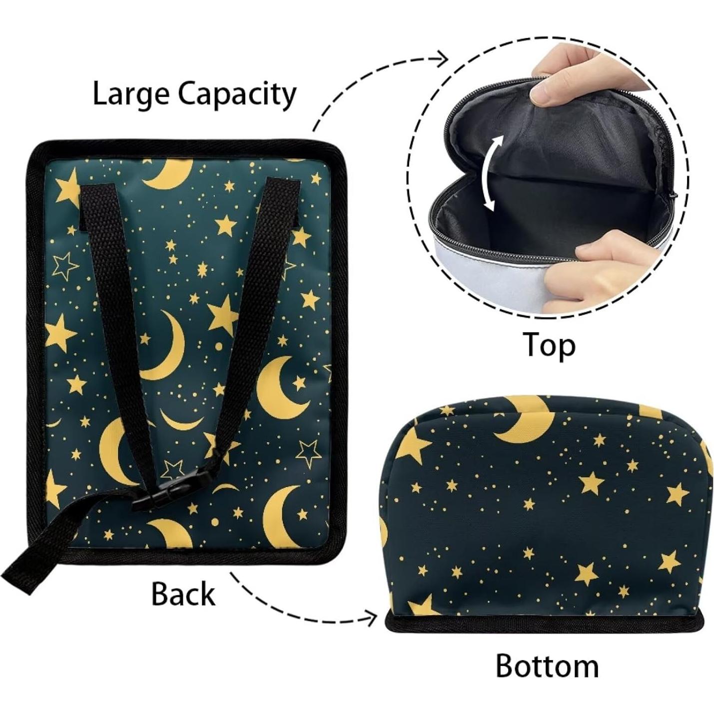 Basurero de Auto Plegable Annejudy Estampado Luna y Estrellas