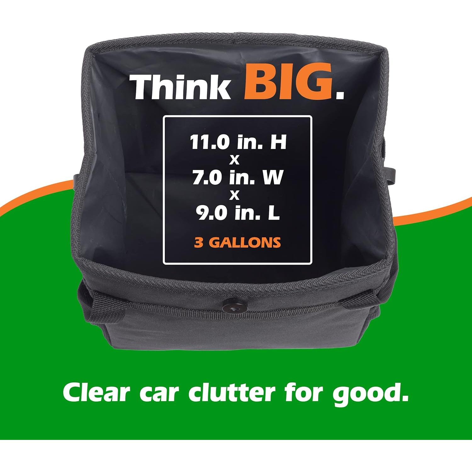 Basurero de Coche Plegable Drive Auto - A Prueba de Fugas, Negro