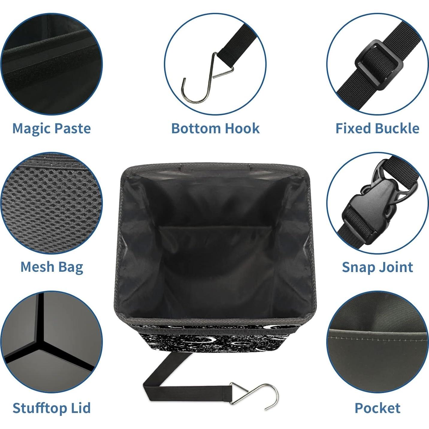 Basurero de Coche GACTIVITY Plegable a Prueba de Agua 24.1x16x17cm