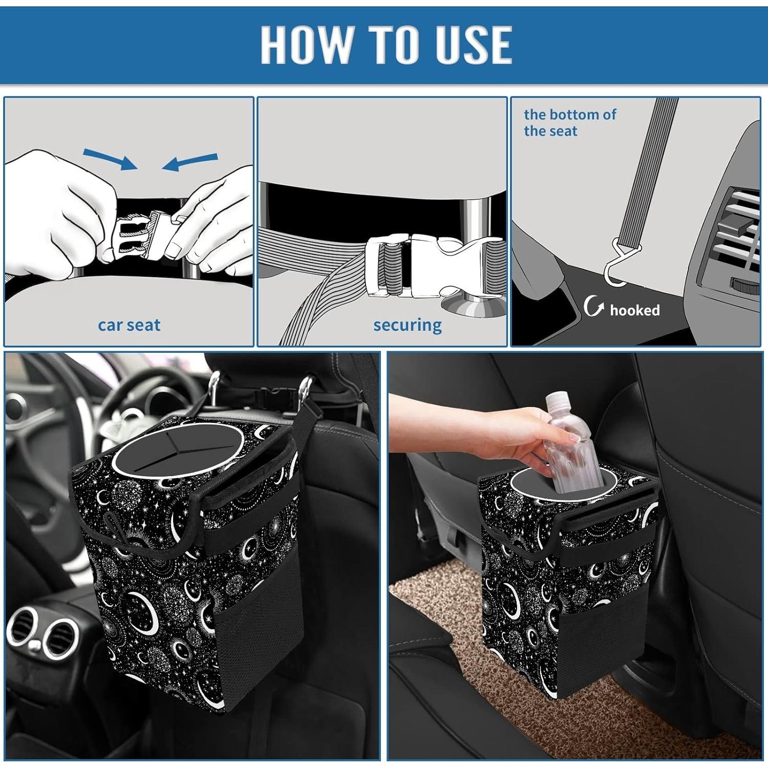 Basurero de Coche GACTIVITY Plegable a Prueba de Agua 24.1x16x17cm