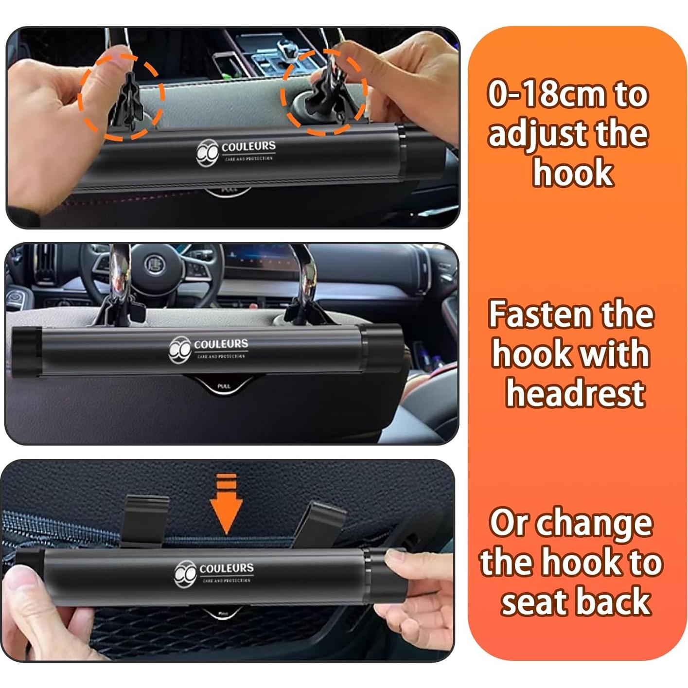 Bote de Basura para Auto Couleurs Negro con 40 Bolsas