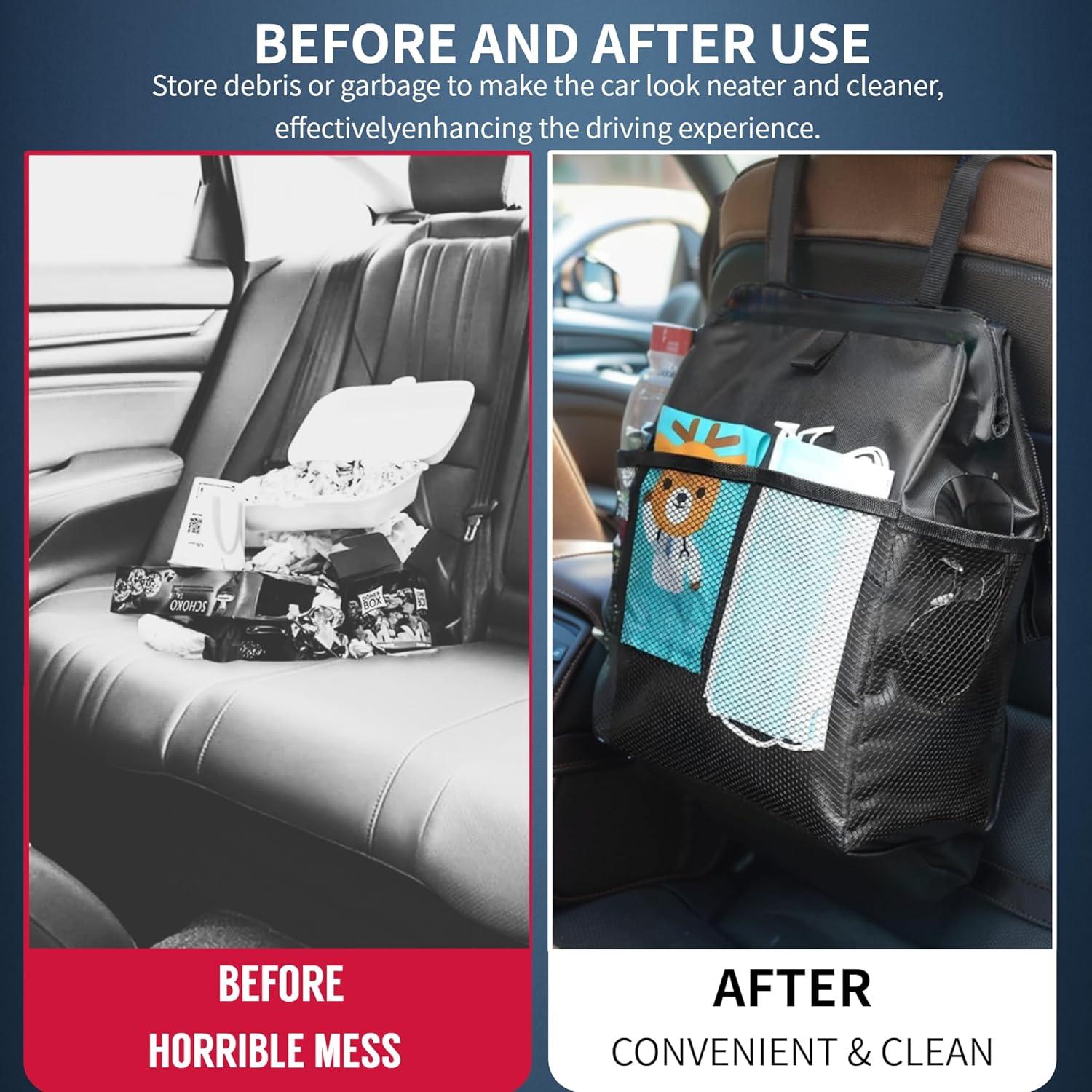 Bolsa de Basura para Automóvil MCNULGUR Negra Impermeable