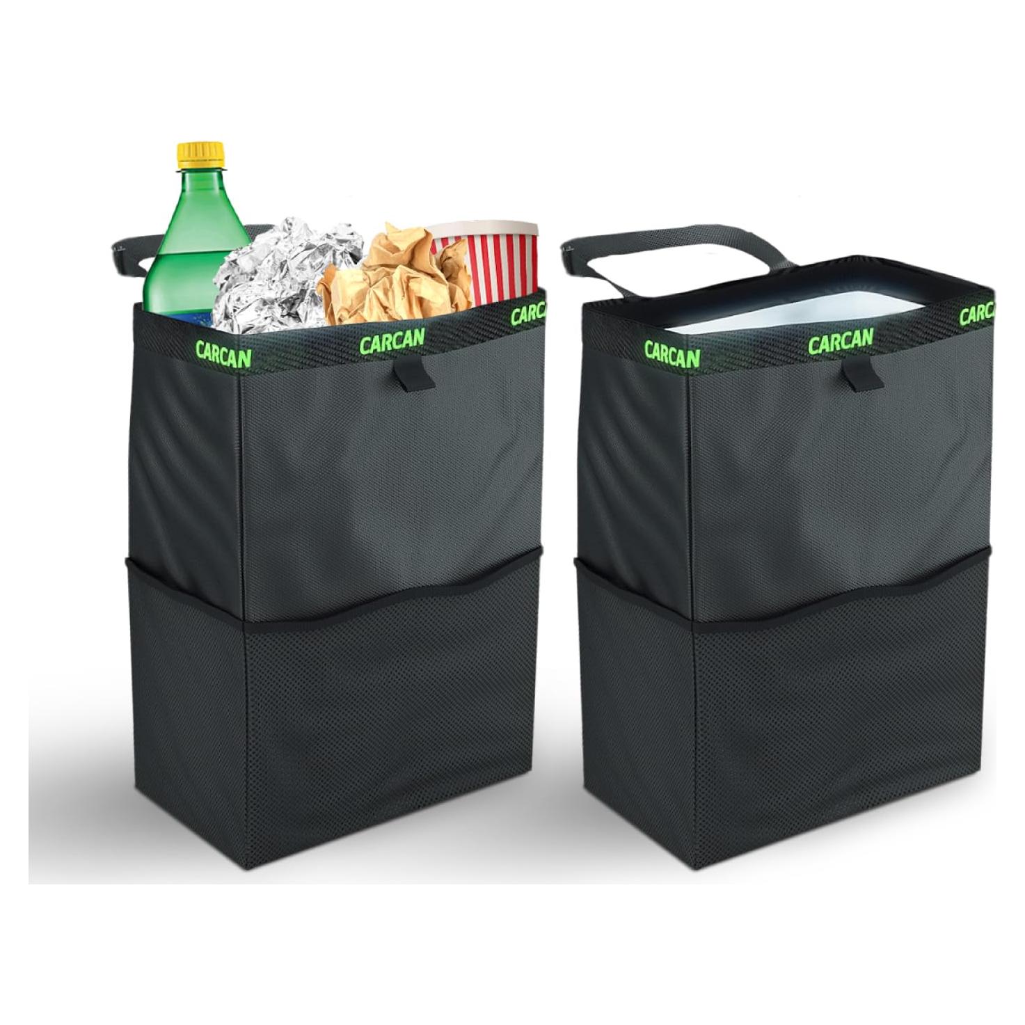 Basurero Colgante para Auto CarCan 3 en 1 - Paquete de 2