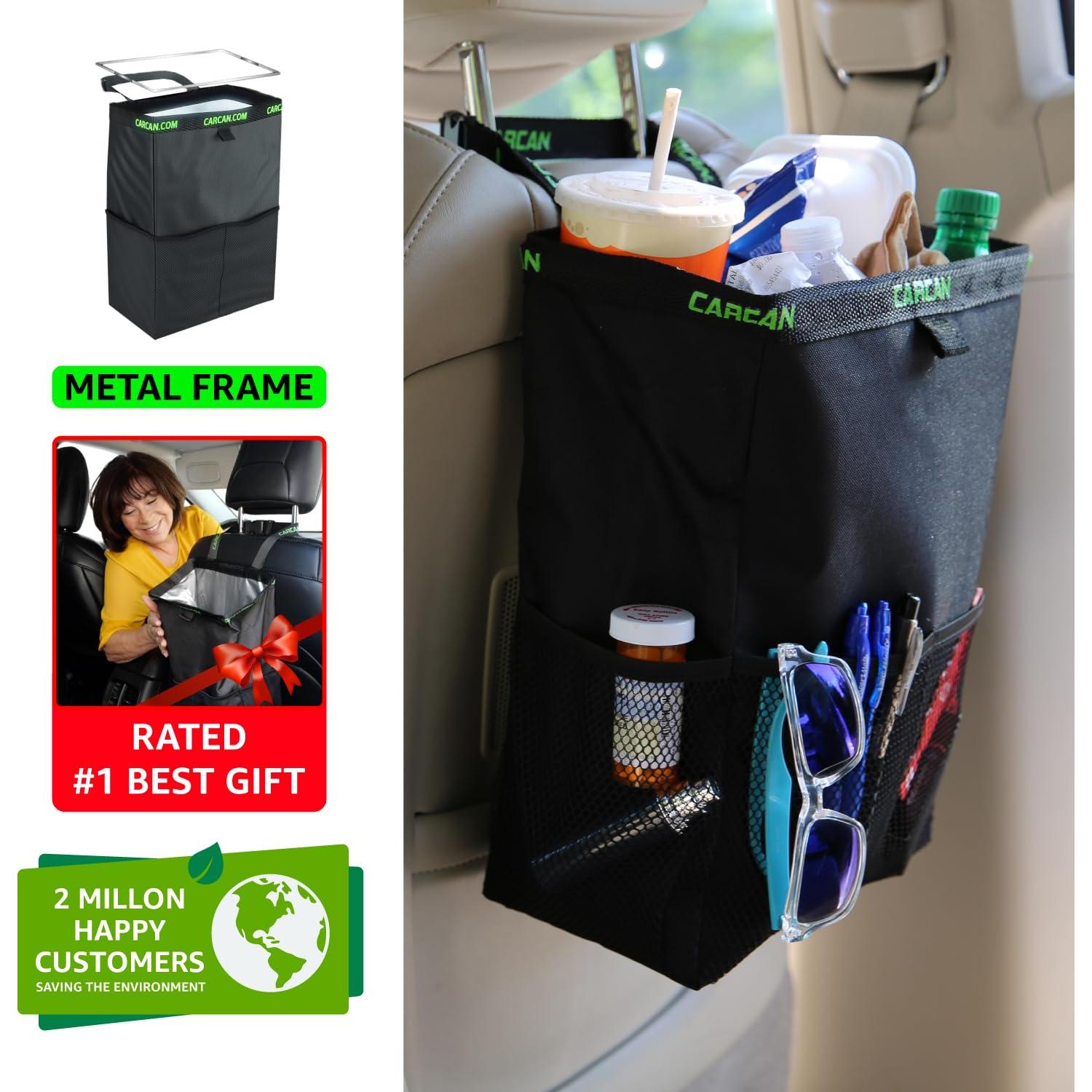 Basurero Colgante para Auto CarCan 3 en 1 - Paquete de 2