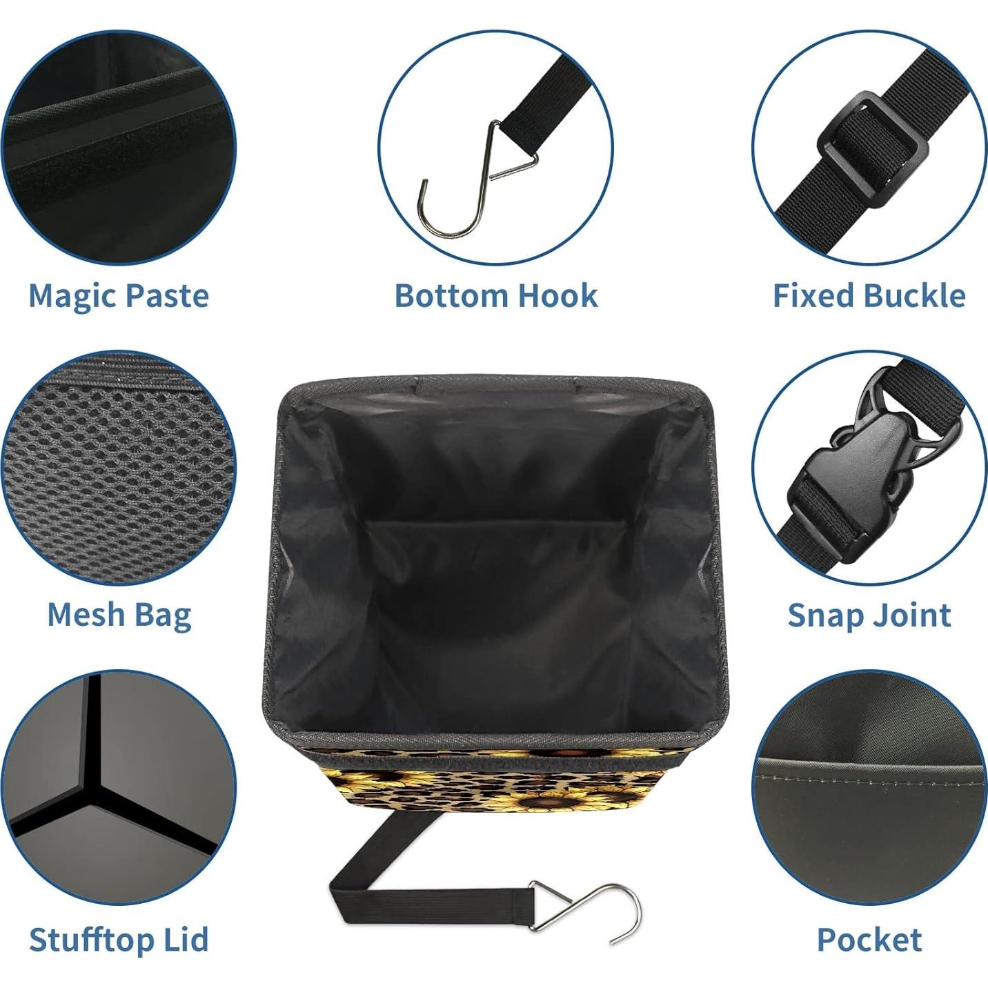 Basurero de Auto GACTIVITY Plegable Impermeable 24.1x16x17cm