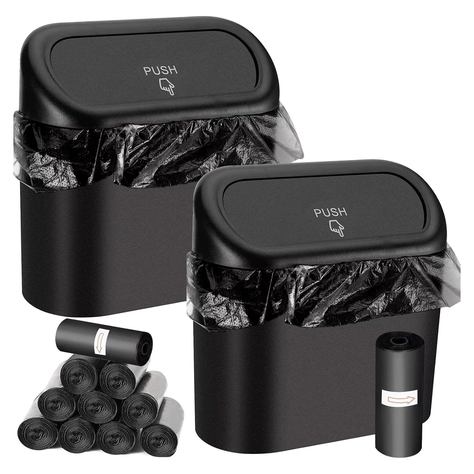 Bote de Basura para Auto Stemni con Tapa y 150 Bolsas 15x6x14cm