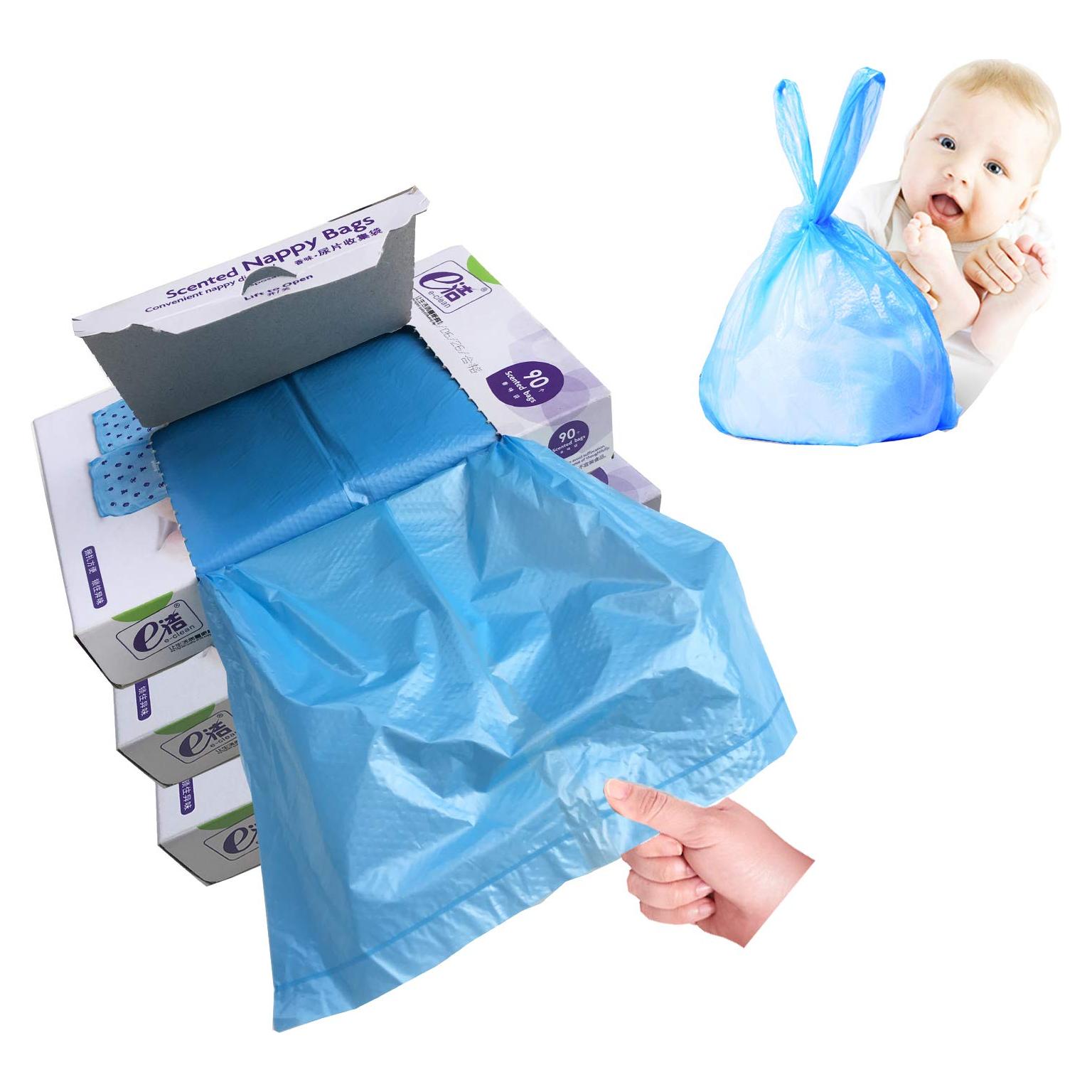 Bolsas Desechables para Pañales Dergik 270 Unidades Azul