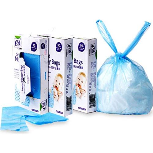 Bolsas Desechables para Pañales Dergik 270 Unidades Azul