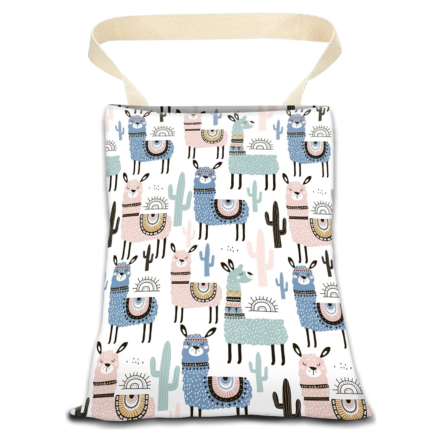 Basurero Colgante para Auto ANKVRP Llamas Lindas 30x24cm