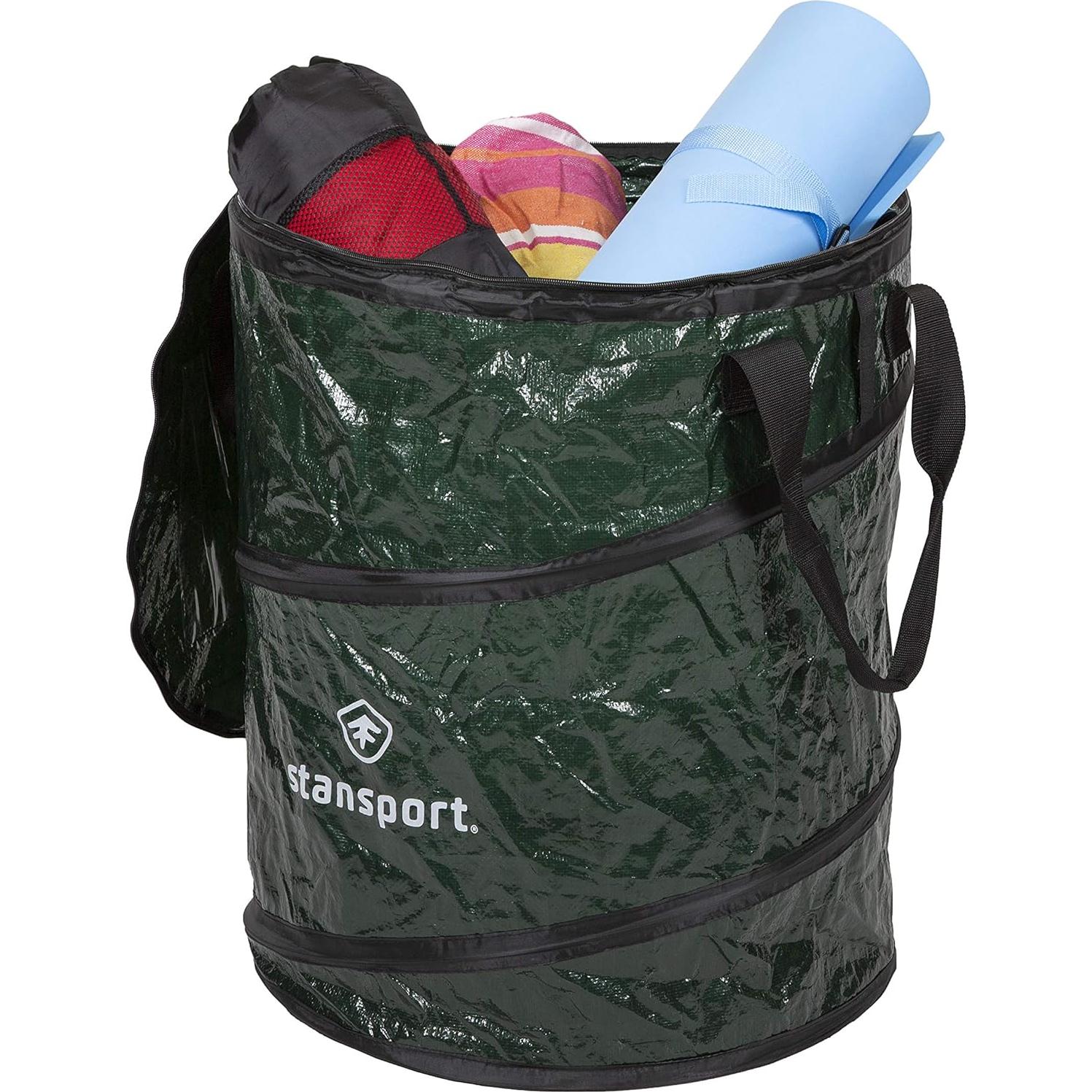 Contenedor de Basura Plegable Stansport 80L Verde