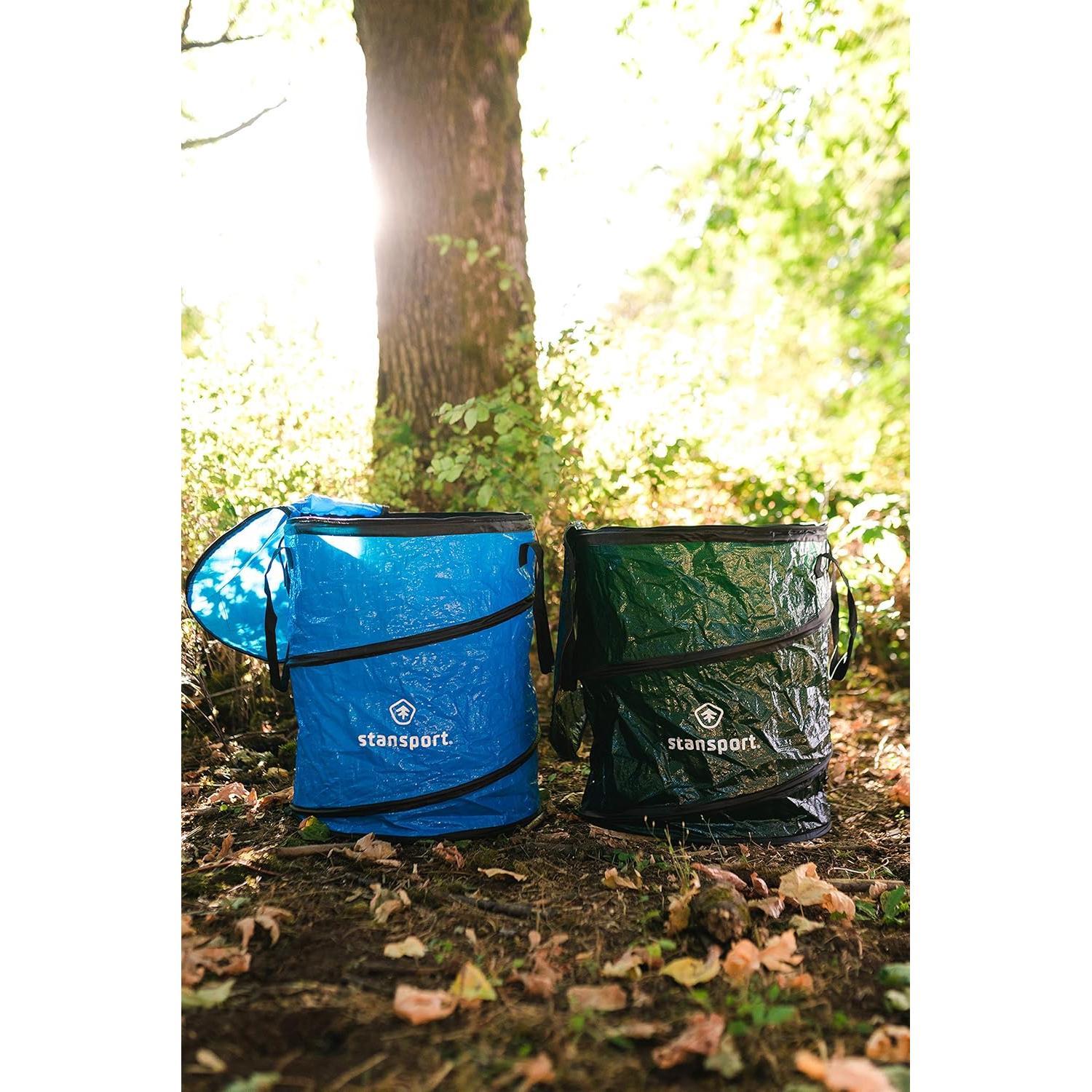 Contenedor de Basura Plegable Stansport 80L Verde