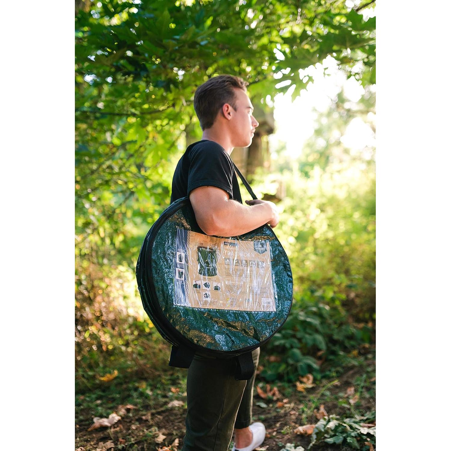 Contenedor de Basura Plegable Stansport 80L Verde