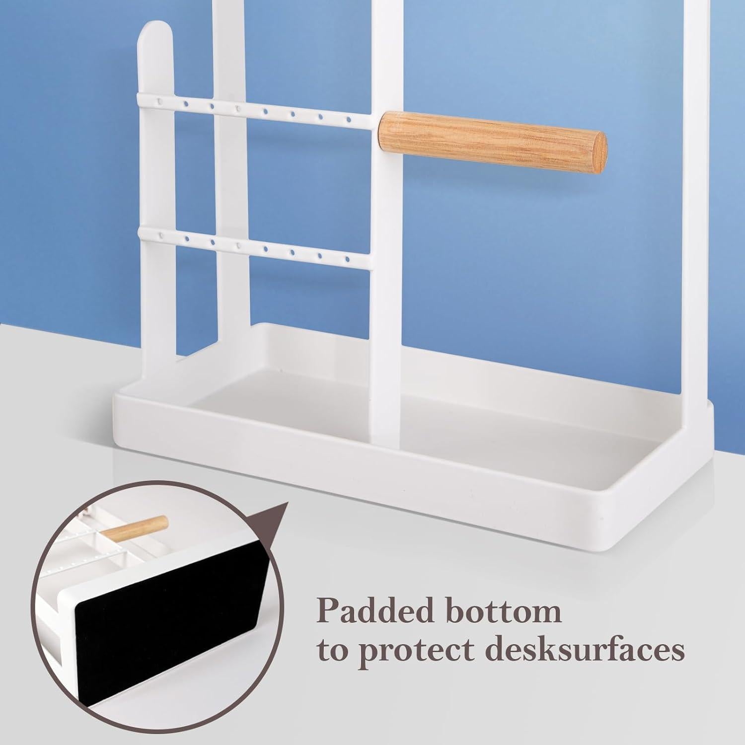 Organizador de Joyería ProCase 4 Niveles Blanco 32 cm