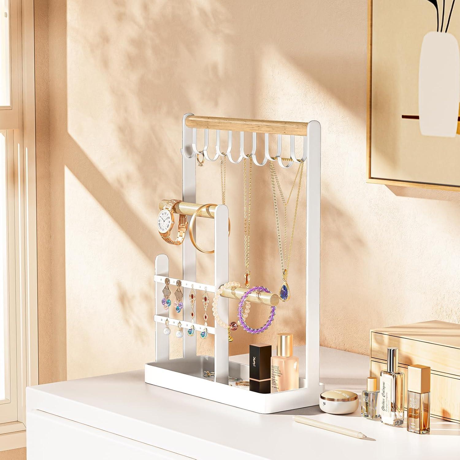 Organizador de Joyería ProCase 4 Niveles Blanco 32 cm