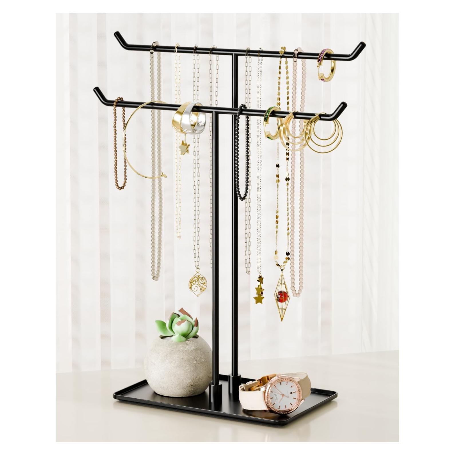 Soporte para Collares Bussdis de Metal Negro 36.83 cm
