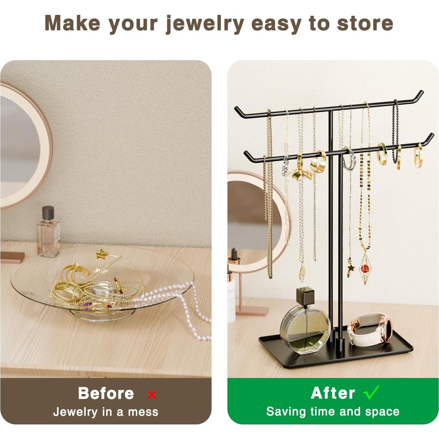 Soporte para Collares Bussdis de Metal Negro 36.83 cm