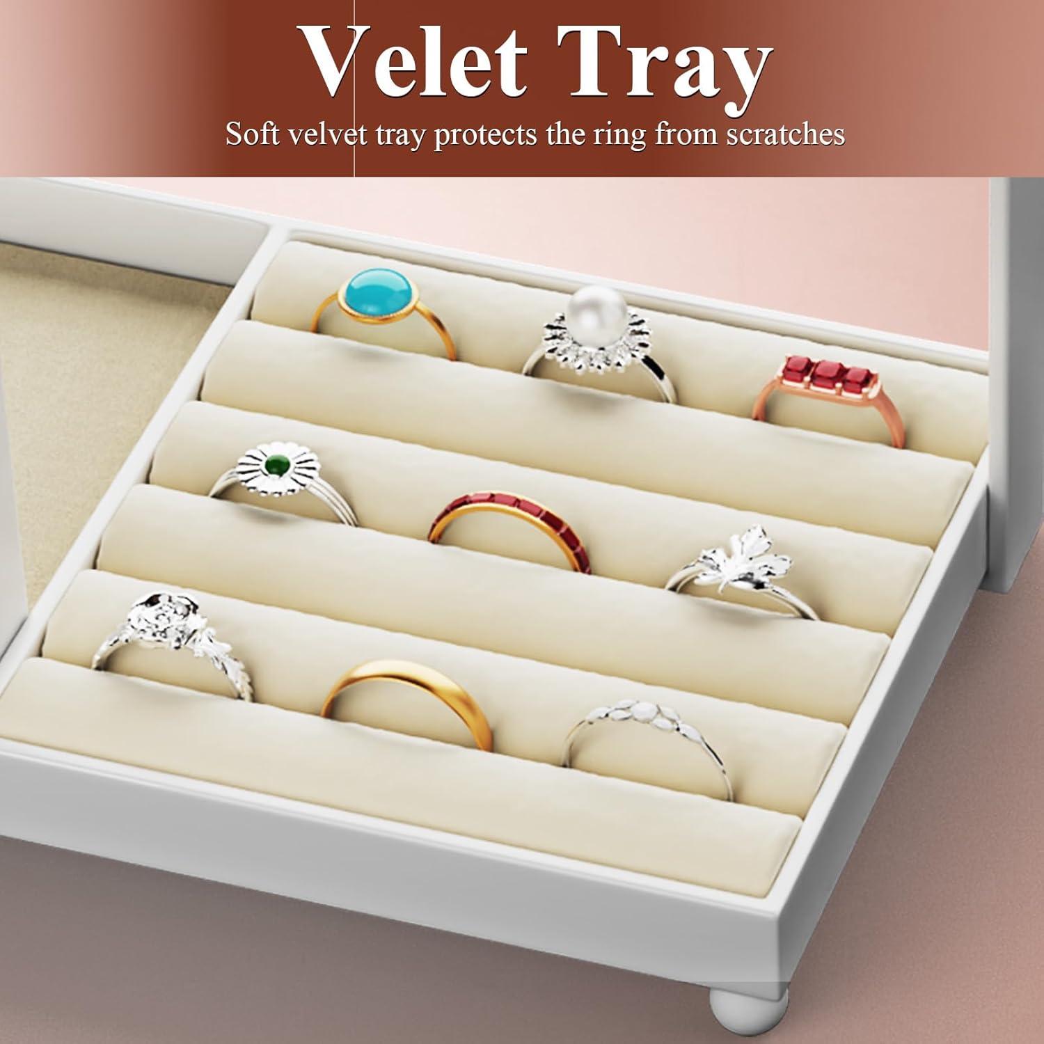 Soporte Organizador de Joyería Coobest Blanco 5 Niveles