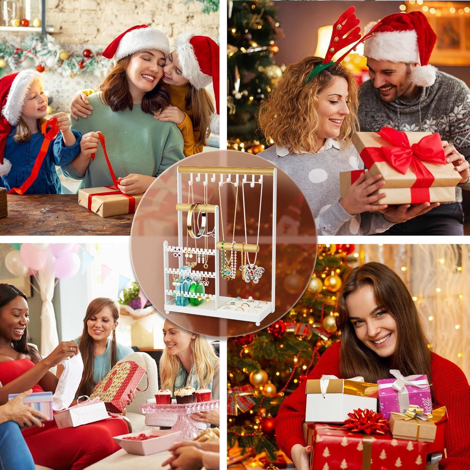 Soporte Organizador de Joyería Coobest Blanco 5 Niveles