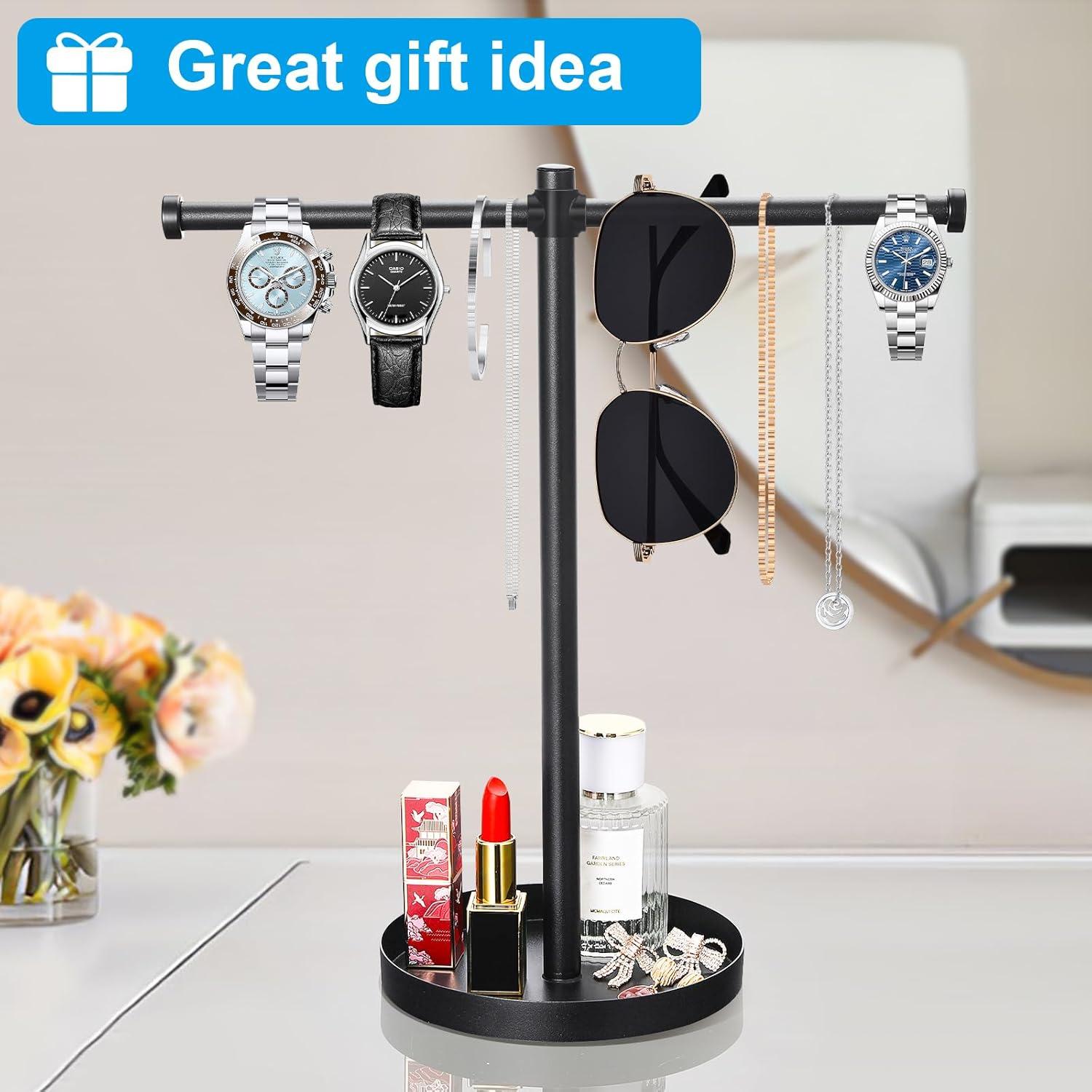 Organizador de Joyería Bodkar Negro - Soporte de Collares y Pulseras