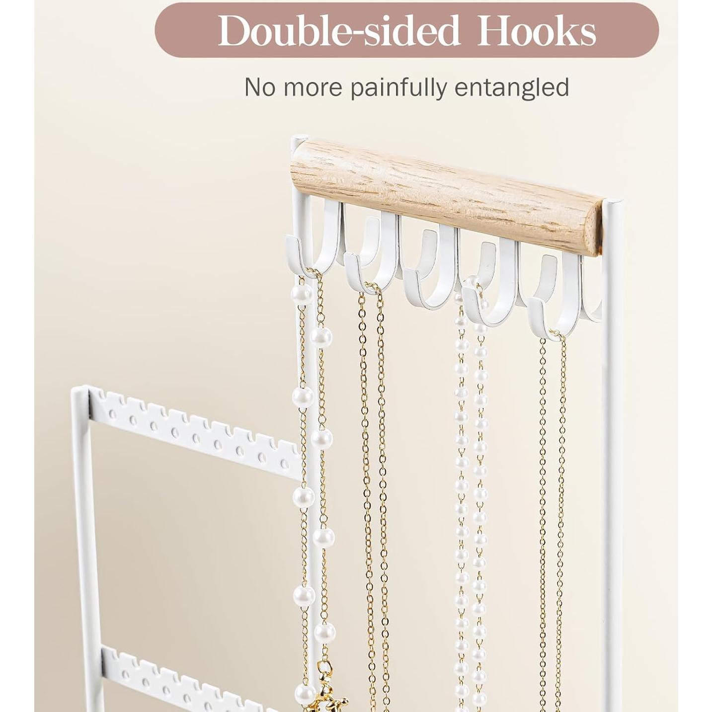 Organizador de Joyería ProCase Blanco con Soporte para Anillos