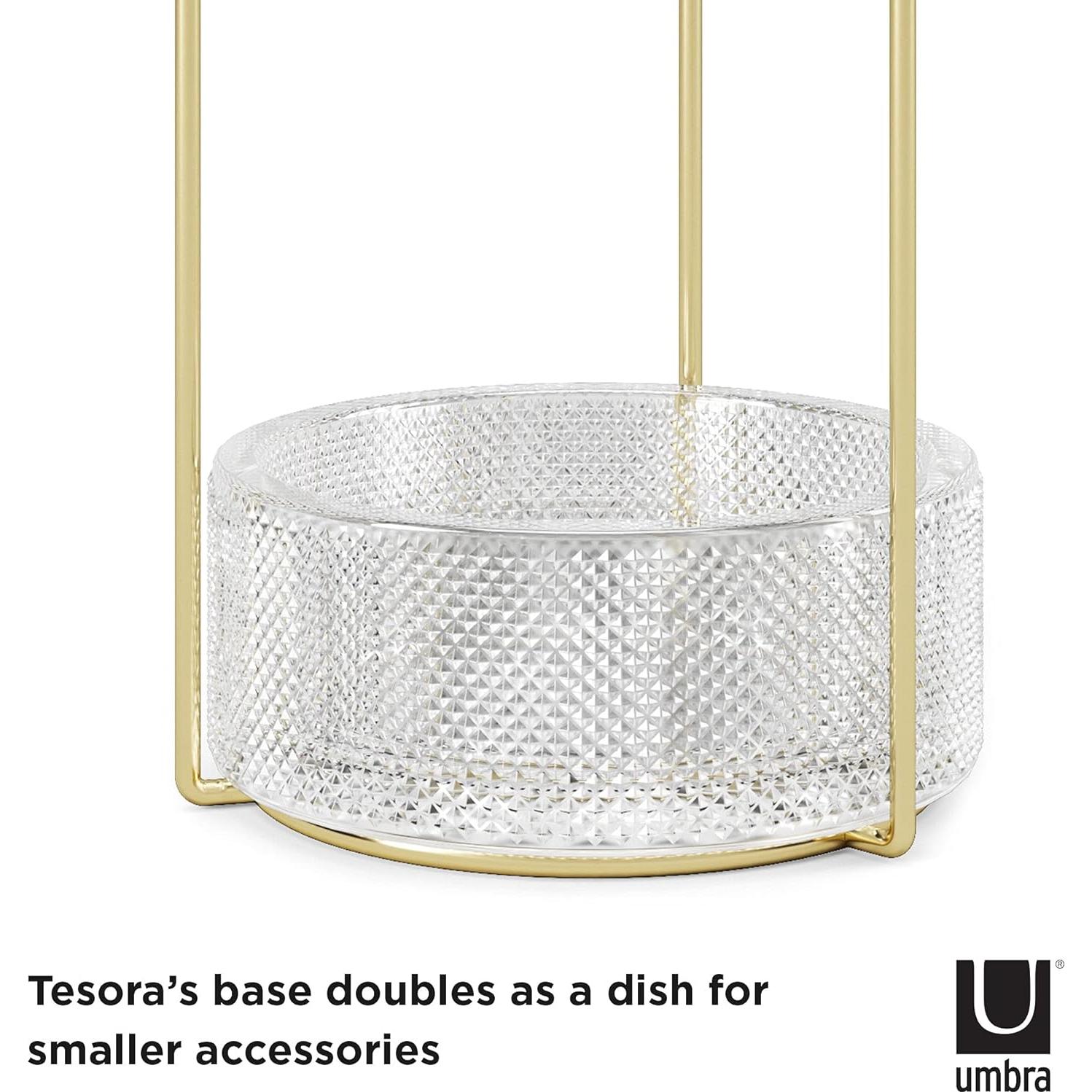 Soporte de Joyería Umbra Tesora con Base de Vidrio 42cm