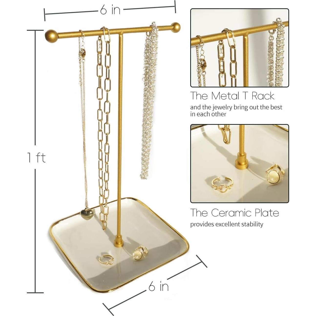Soporte para Collares VROOMIUM Cerámica 30.48 cm Blanco