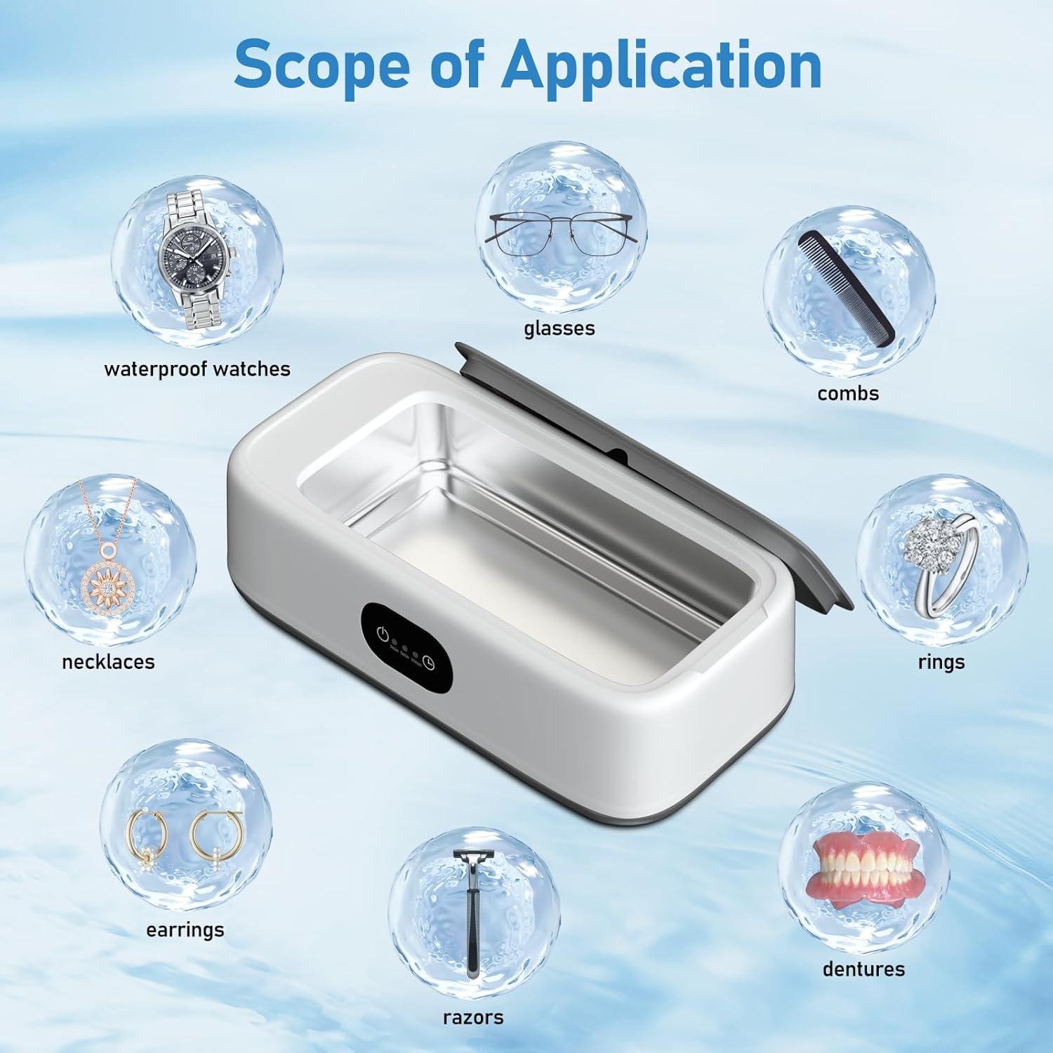 Limpiador Ultrasónico Vaolvpant 640ml 3 Modos de Tiempo