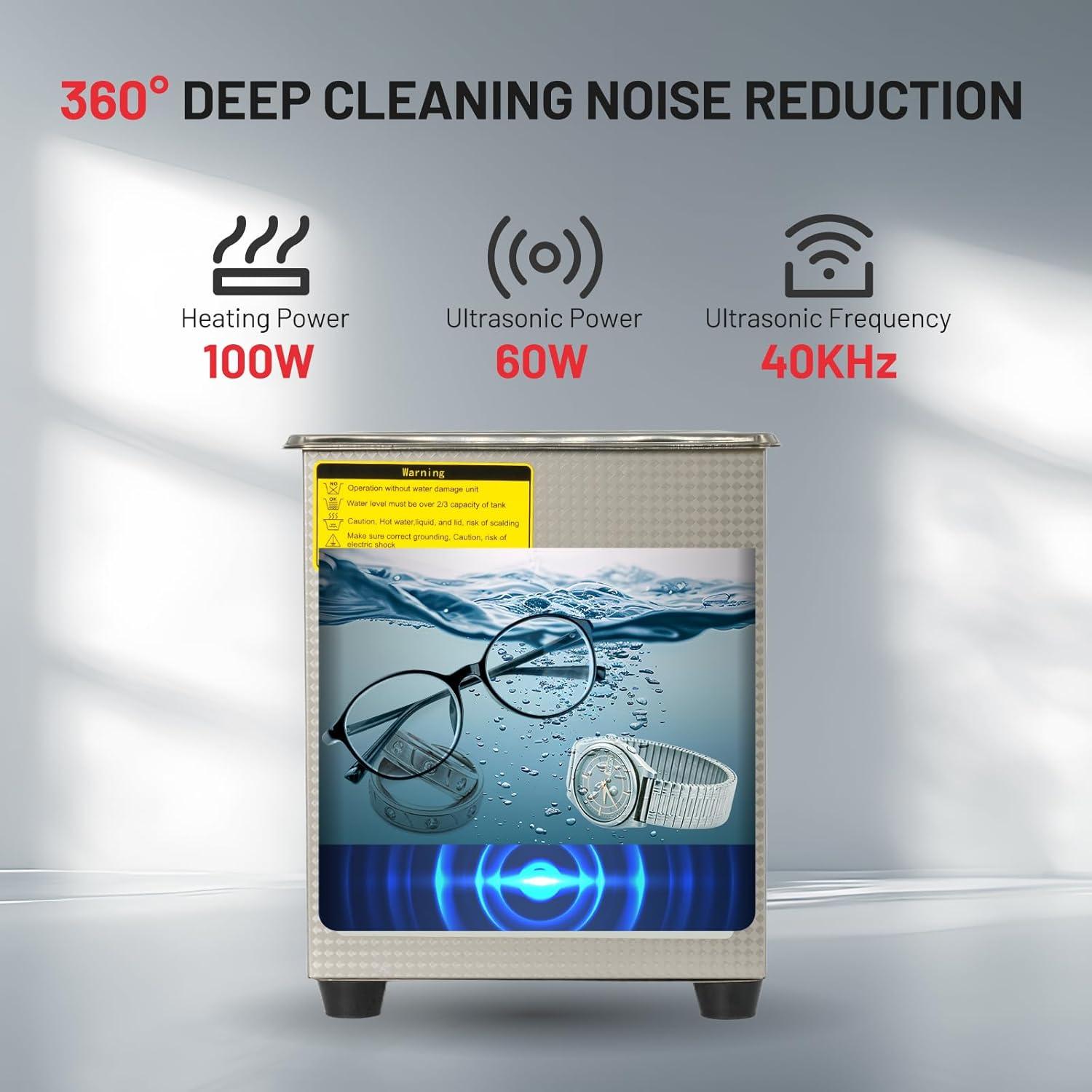 Limpiador Ultrasónico ZKH 2L con Calentador y Temporizador