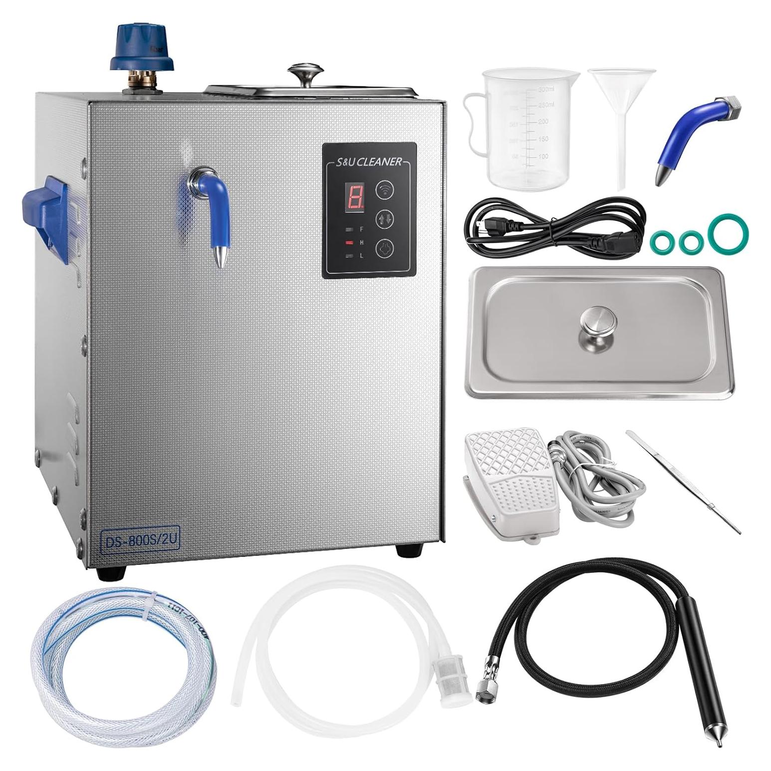 Limpiador de Joyas DZQ 2 en 1 Vapor 1200W Ultrasonido 40W