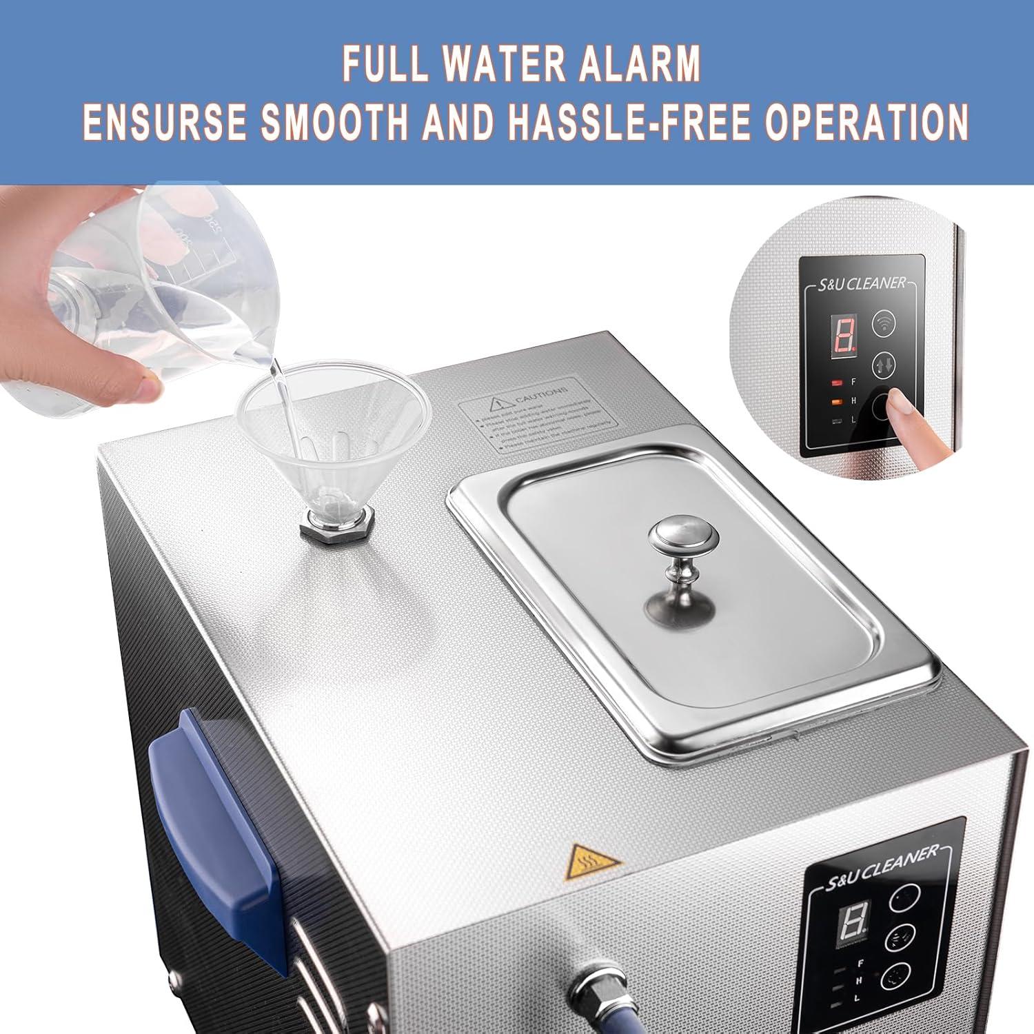 Limpiador de Joyas DZQ 2 en 1 Vapor 1200W Ultrasonido 40W