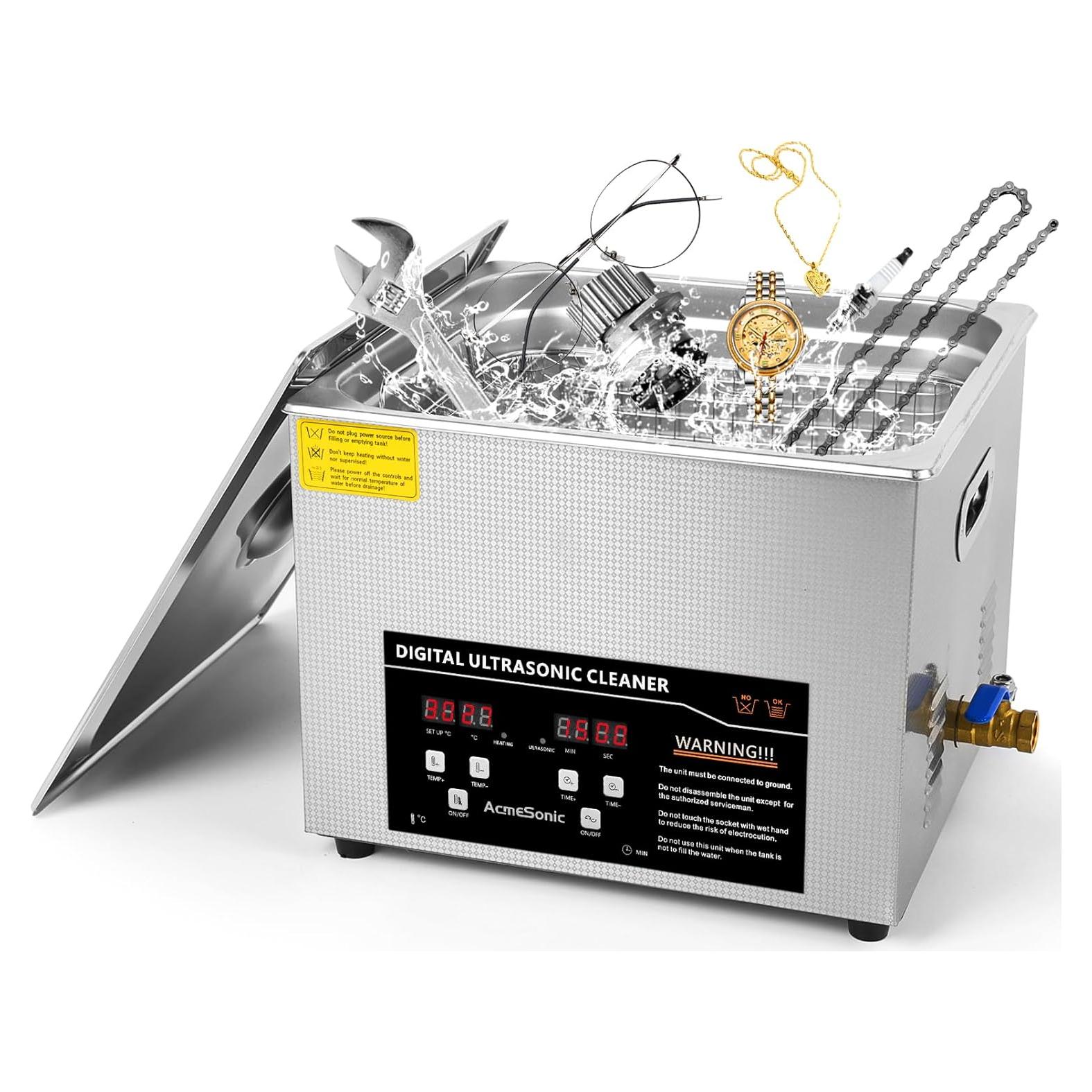 Máquina de Limpieza Ultrasónica 15L ACMESONIC Digital 40kHz