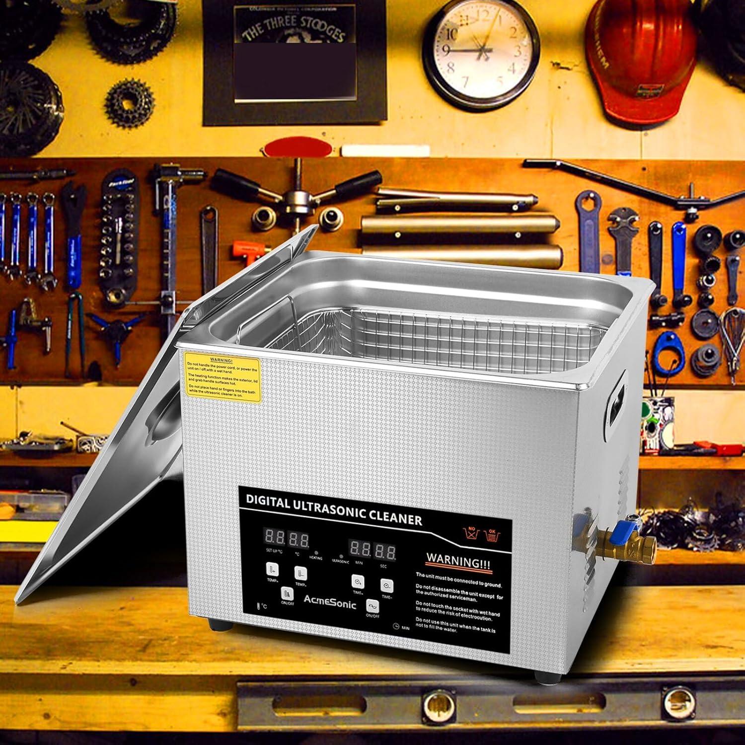 Máquina de Limpieza Ultrasónica 15L ACMESONIC Digital 40kHz