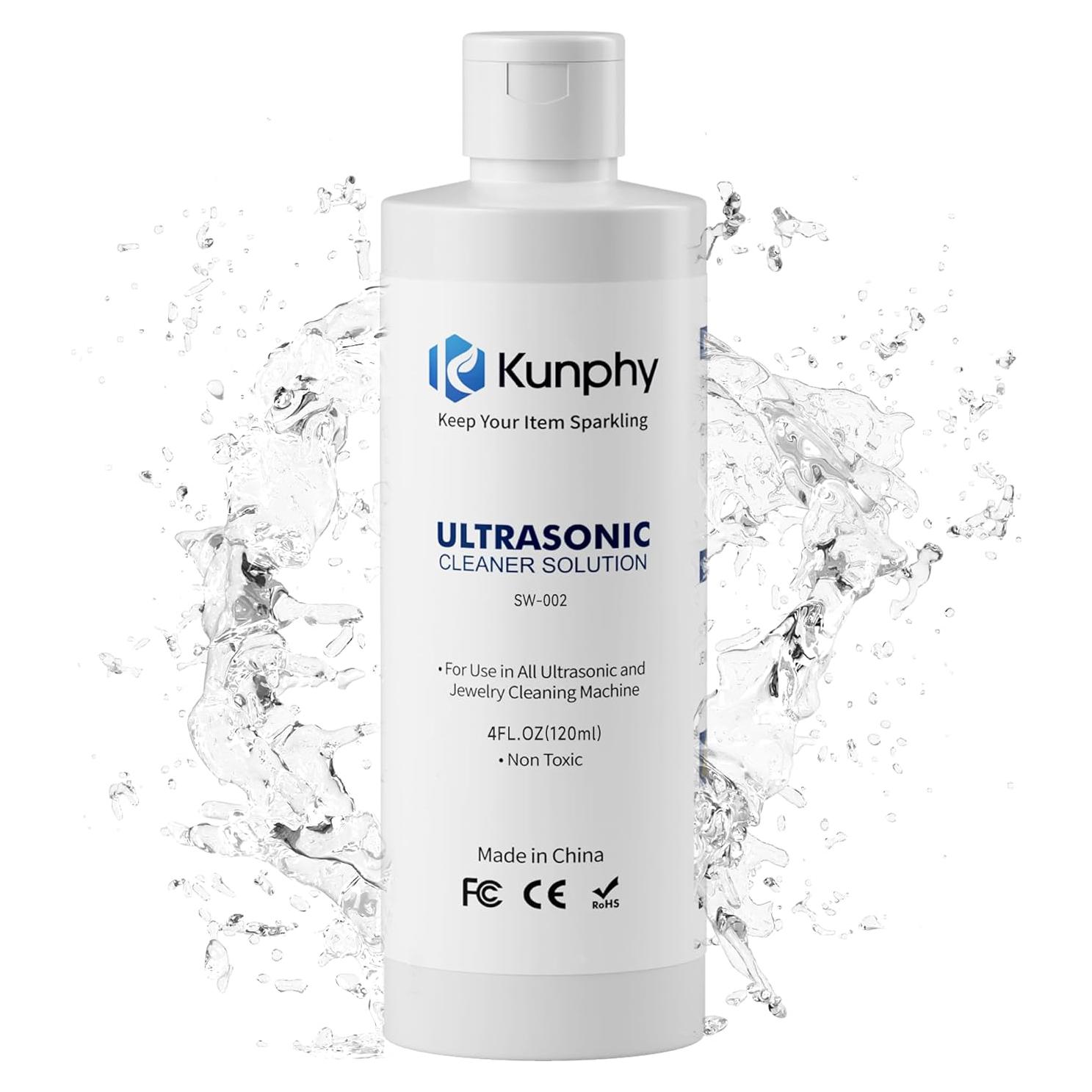 Limpiador de Joyas KUNPHY 120ml - Solución Limpiadora Sónica