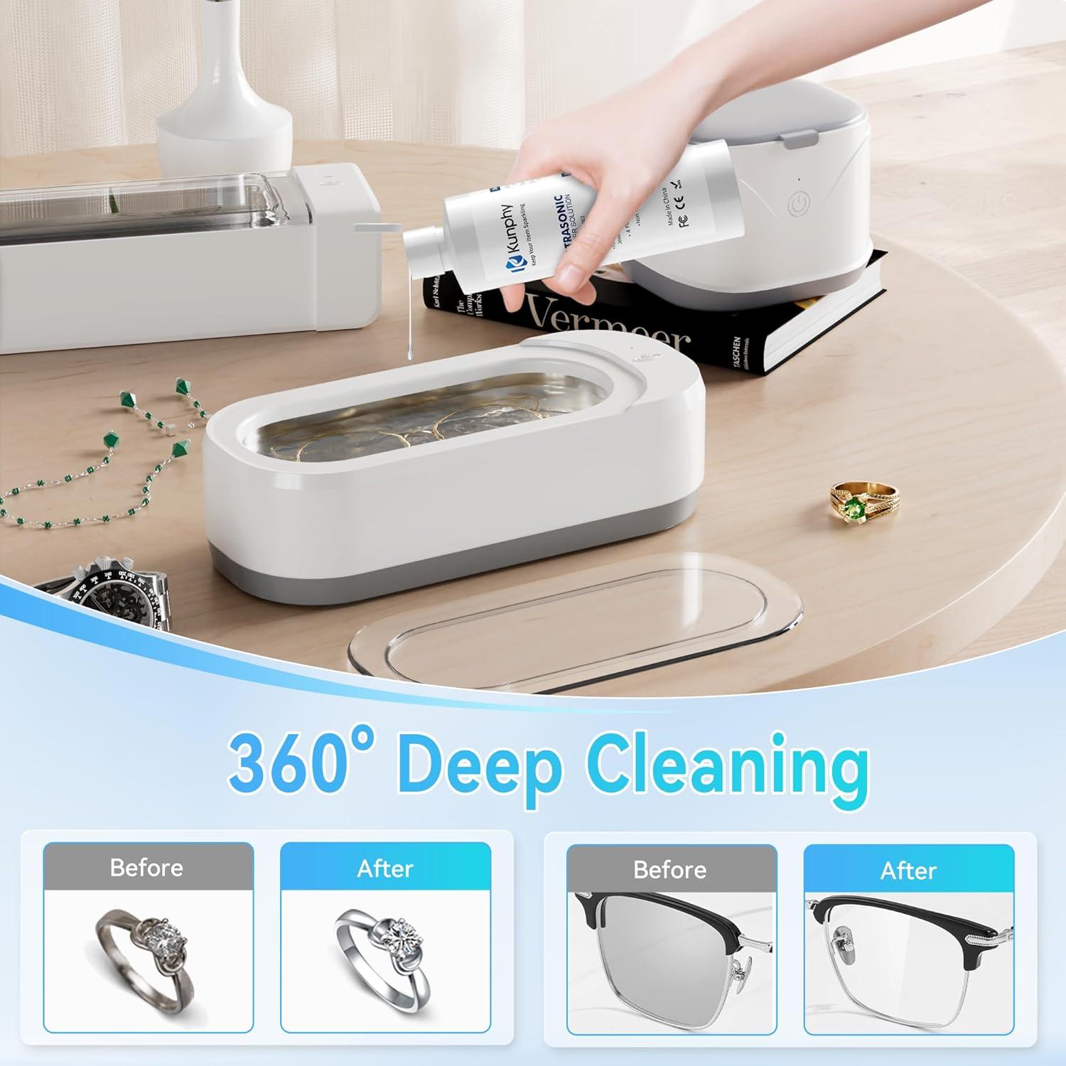 Limpiador de Joyas KUNPHY 120ml - Solución Limpiadora Sónica