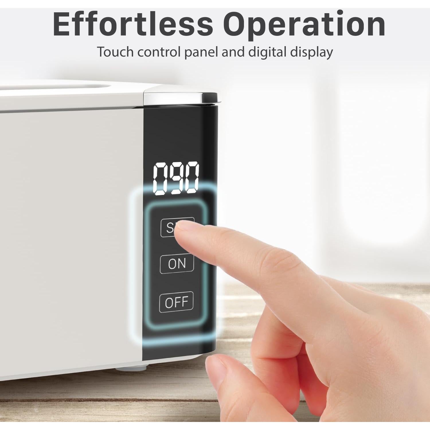 Limpiador Ultrasonido Fosmon 600ml Acero Inoxidable 35W Digital