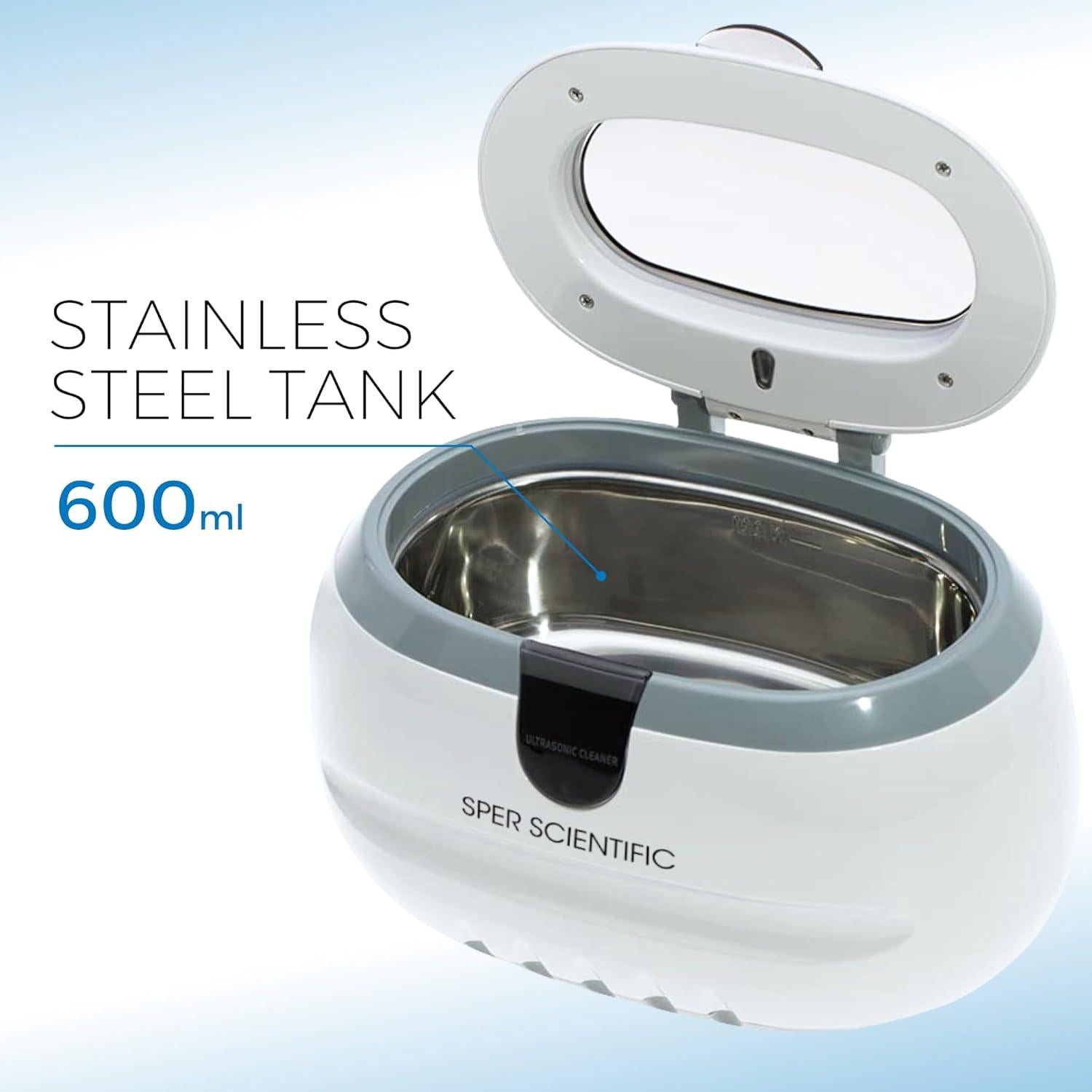 Limpiador Ultrasónico de Joyería 600 ml - Sper Scientific