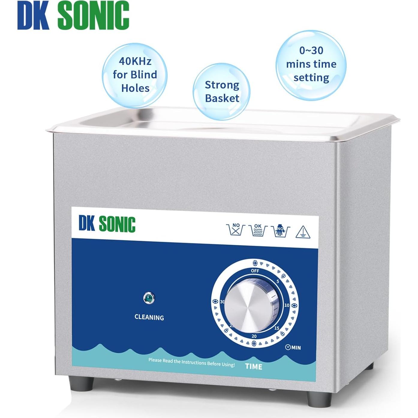 Limpiador Ultrasónico DK SONIC 1.5L 60W Acero Inoxidable